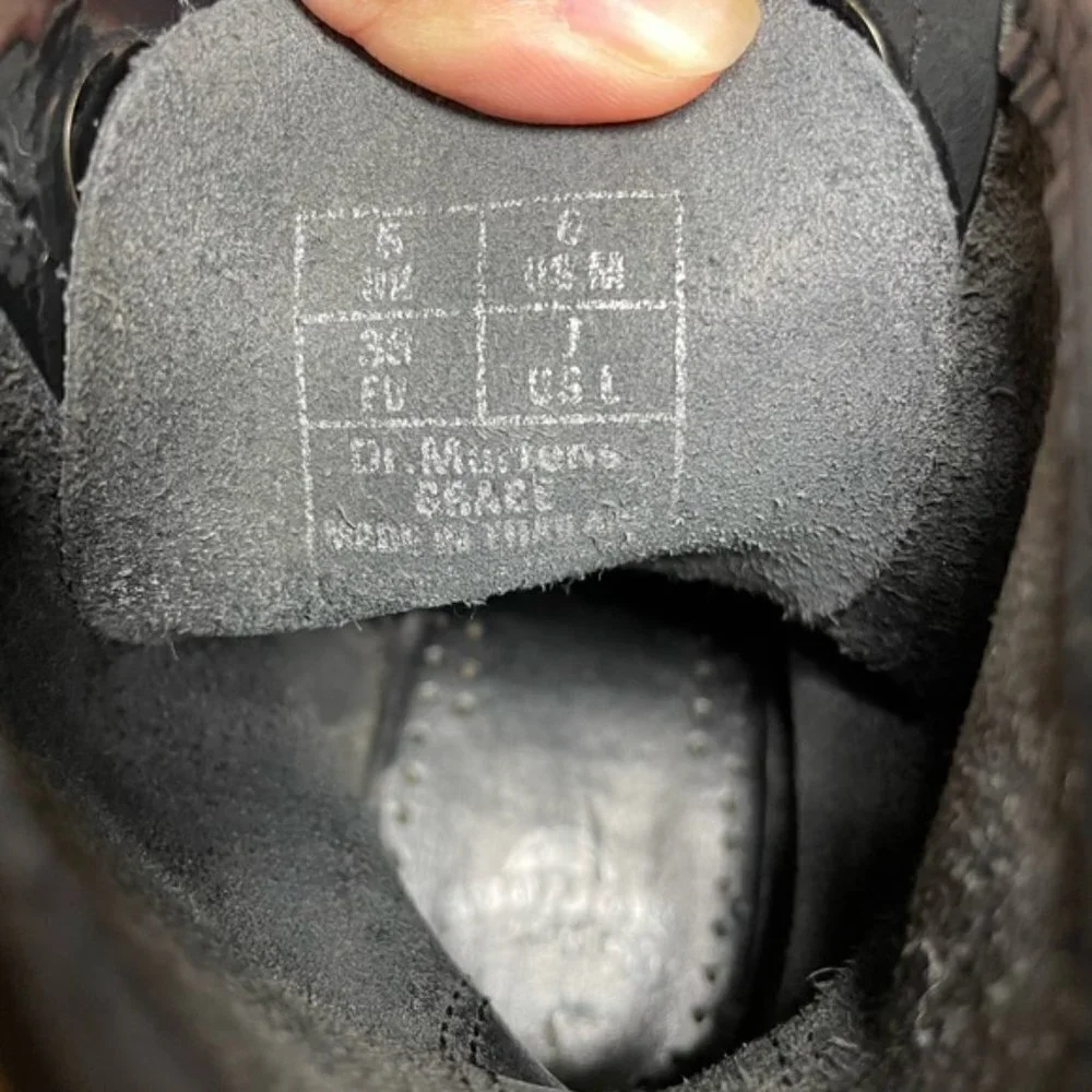 Dr. Martens Air War Black Combat Boots size US 6 Men